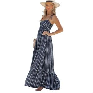 Morales printed maxi dress black white size small